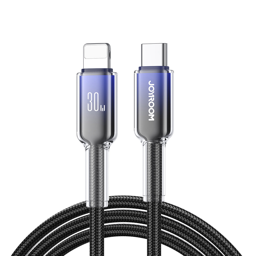 Joyroom S-A42 Crystal-Clear Series 30W USB-C - Lightning cable 1.2m