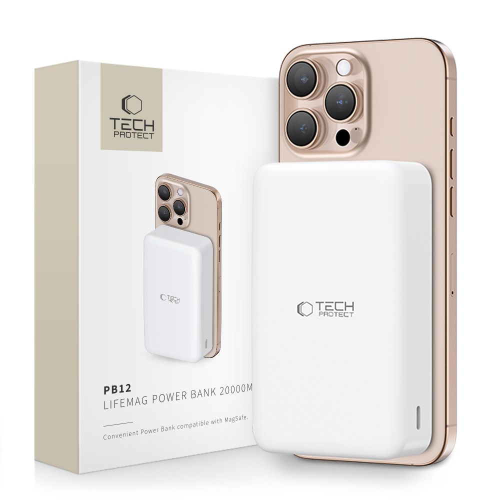Powerbank Tech-Protect PB12 LifeMag MagSafe 20000MAH