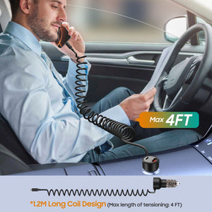 CC05 Car Charger 2-Port PD60 W + USB-C Cable - Black