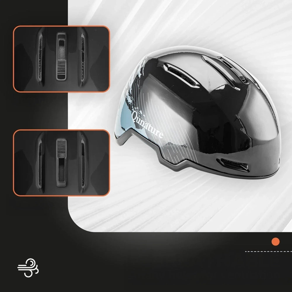 Qunature 10130003003 Ski Helmet with Earmuffs for Snowboard Size L - Black